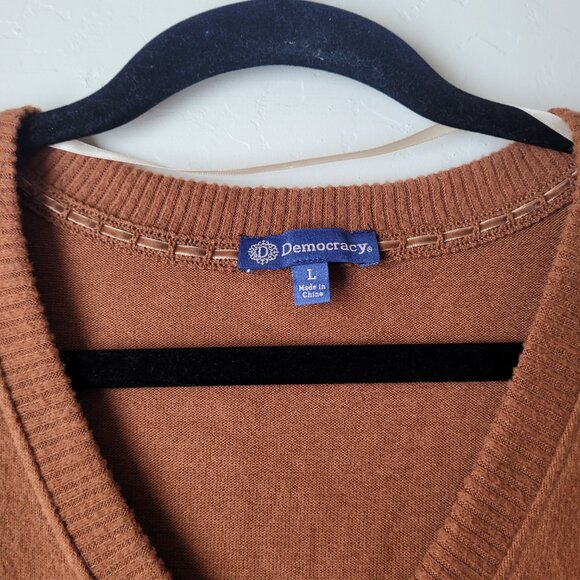 Democracy Rhinestone Sleeves Sweater Blouse - Picture 4 of 10